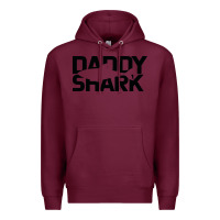 Burgundy Daddy Shark Premium Hoodie - Bettercallsaul
