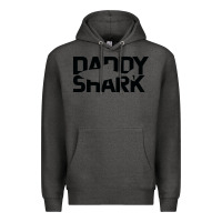 Charcoal Heather Daddy Shark Premium Hoodie - Bettercallsaul