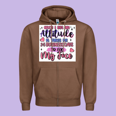 Small Business Zipper Hoodie Designed By Maliassmallbusiness