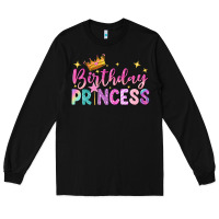 Black birthday princess Long Sleeve Tee - NancyCooperArtShop