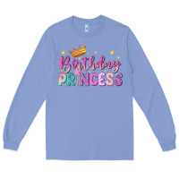 Colony Blue birthday princess Long Sleeve Tee - NancyCooperArtShop