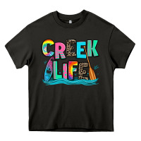 Asphalt creek life kayaking Heavy Core Tee - Zillion Design Studio