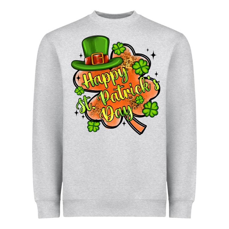 Happy St Patrick S Day Shamrock Heavyweight Sweatshirt by Artiststas | Teevron