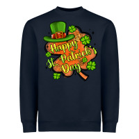 Navy happy st patrick s day shamrock Heavyweight Sweatshirt - Artiststas