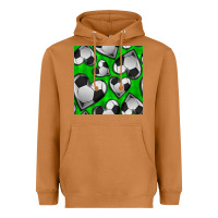 Meerkat soccer hearts seamless pattern Heavyweight Hoodie - BundleAndBundleShop