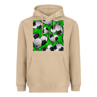 Mushroom soccer hearts seamless pattern Heavyweight Hoodie - BundleAndBundleShop
