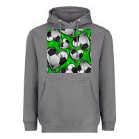 Storm soccer hearts seamless pattern Heavyweight Hoodie - BundleAndBundleShop