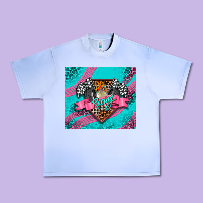 Racing Pink Tumbler Urban Heavy Tee Designed By Adodesignshop