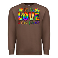 Chestnut all for love and love for love Premium Sweatshirt - LillyAllenDesigns