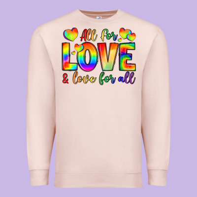 All For Love And Love For Love Premium Sweatshirt Designed By Lillyallendesigns