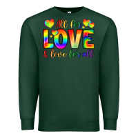 Sports Green all for love and love for love Premium Sweatshirt - LillyAllenDesigns