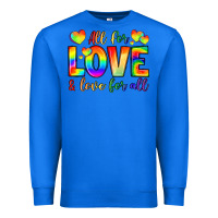 True Royal all for love and love for love Premium Sweatshirt - LillyAllenDesigns