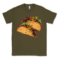 Army Green mexican taco's Classic Tee - AdoDesignShop