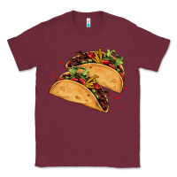 Burgundy mexican taco's Classic Tee - AdoDesignShop