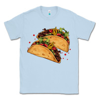 Dusty Blue mexican taco's Classic Tee - AdoDesignShop