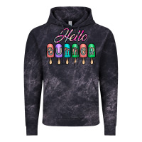 Cloud Black hello summer Vintage Hoodie - CowhideDigitalArt