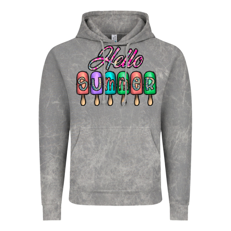 Hello Summer Vintage Hoodie by CowhideDigitalArt | Teevron