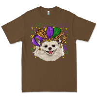 Cacao Mardi Gras White Pomeranian with Hat Premium Tee - RanaPortraitStore