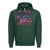 Sports Green once i get an attitude Zipper Hoodie - MaliasSmallBusiness
