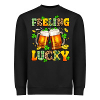 Black feeling lucky Heavyweight Sweatshirt - Artiststas