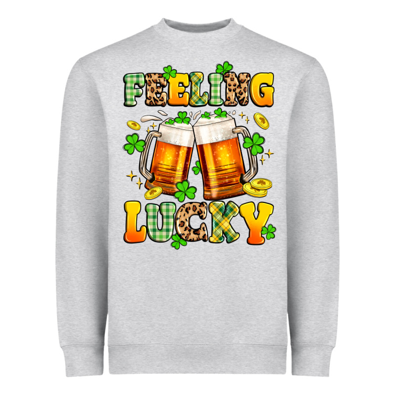 Feeling Lucky Heavyweight Sweatshirt by Artiststas | Teevron