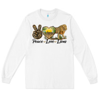 White peace love lions Long Sleeve Tee - LillyAllenDesigns