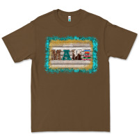 Cacao western turquoise's mama background Premium Tee - BarkalooDesign