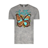 Cloud Rock faith leopard butterfly Vintage Tee - JahusDesignShop