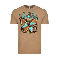 Vintage Coffee faith leopard butterfly Vintage Tee - JahusDesignShop