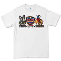 White peace love rodeo Premium Tee - Zillion Design Studio