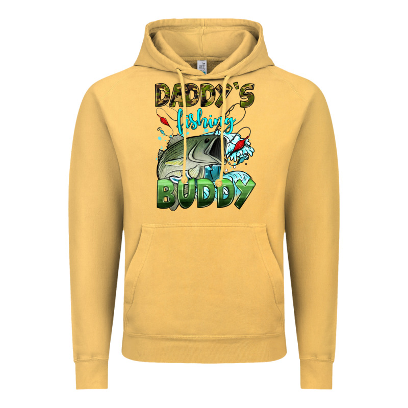 Daddy's Fishing Buddy Vintage Hoodie by HRA Design Shop | Teevron