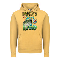 Vintage Mustard daddy's fishing buddy Vintage Hoodie - HRA Design Shop