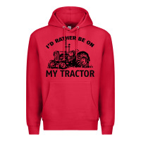 Cardinal I D Rather Be On My Tractor Premium Hoodie - Bettercallsaul
