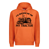 Carrot I D Rather Be On My Tractor Premium Hoodie - Bettercallsaul