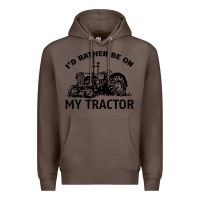 Coffee I D Rather Be On My Tractor Premium Hoodie - Bettercallsaul