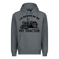 Rock I D Rather Be On My Tractor Premium Hoodie - Bettercallsaul