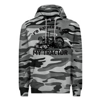 Slate Camo I D Rather Be On My Tractor Premium Hoodie - Bettercallsaul