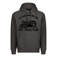 Smoke I D Rather Be On My Tractor Premium Hoodie - Bettercallsaul