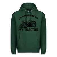 Sports Green I D Rather Be On My Tractor Premium Hoodie - Bettercallsaul