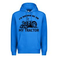 True Royal I D Rather Be On My Tractor Premium Hoodie - Bettercallsaul