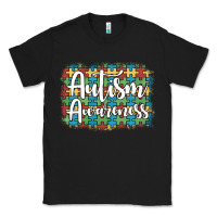 Black autism awareness puzzle background Classic Tee - Artiststas