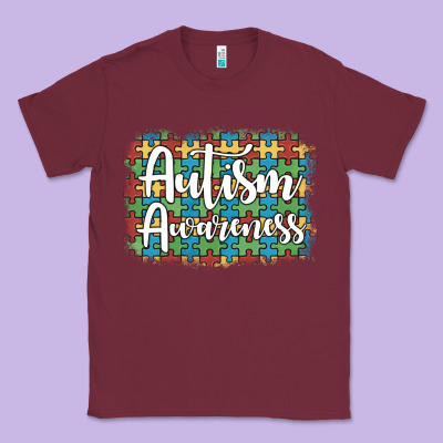 Autism Awareness Puzzle Background Classic Tee Designed By Artiststas