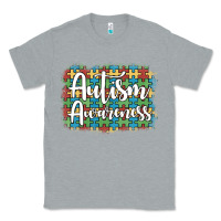 Heather Grey autism awareness puzzle background Classic Tee - Artiststas