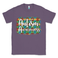 Lavender autism awareness puzzle background Classic Tee - Artiststas