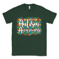Sports Green autism awareness puzzle background Classic Tee - Artiststas