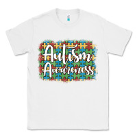 White autism awareness puzzle background Classic Tee - Artiststas
