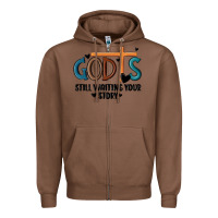 Chestnut god is still waiting your story Zipper Hoodie - MaliasSmallBusiness