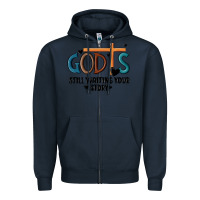 Navy god is still waiting your story Zipper Hoodie - MaliasSmallBusiness