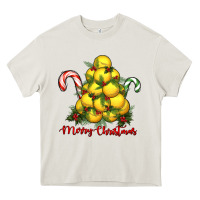 Cream merry christmas lacrosse Heavy Core Tee - RanaPortraitStore