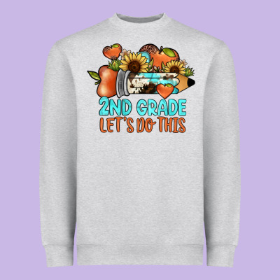 2nd Grade Let S Do This Heavyweight Sweatshirt Designed By Jahusdesignshop